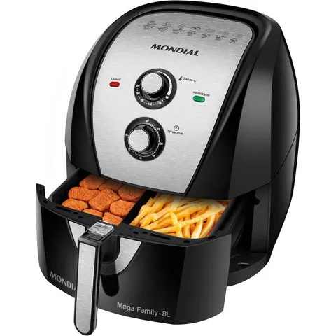 Mondial AFD-80-BI (air fryer de 8 L com divisória)