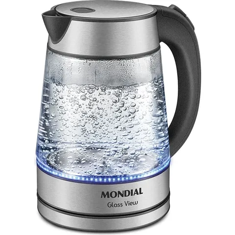 Mondial CE-19-GI Glass View (chaleira elétrica de vidro, 1,7 L)